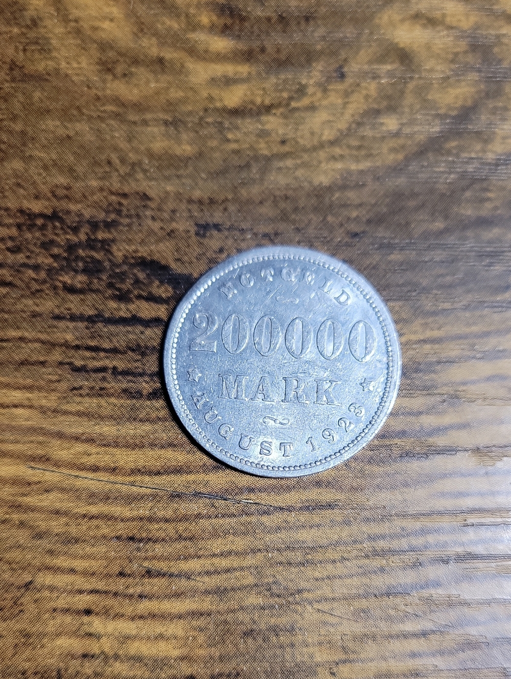 Vintage 1923 German 200000 Mark Notgeld Emergency Coin